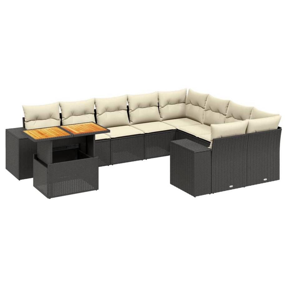 set divano da giardino Polirattan