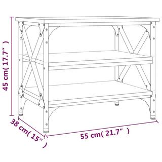 VidaXL Table d'appoint bois d'ingénierie  