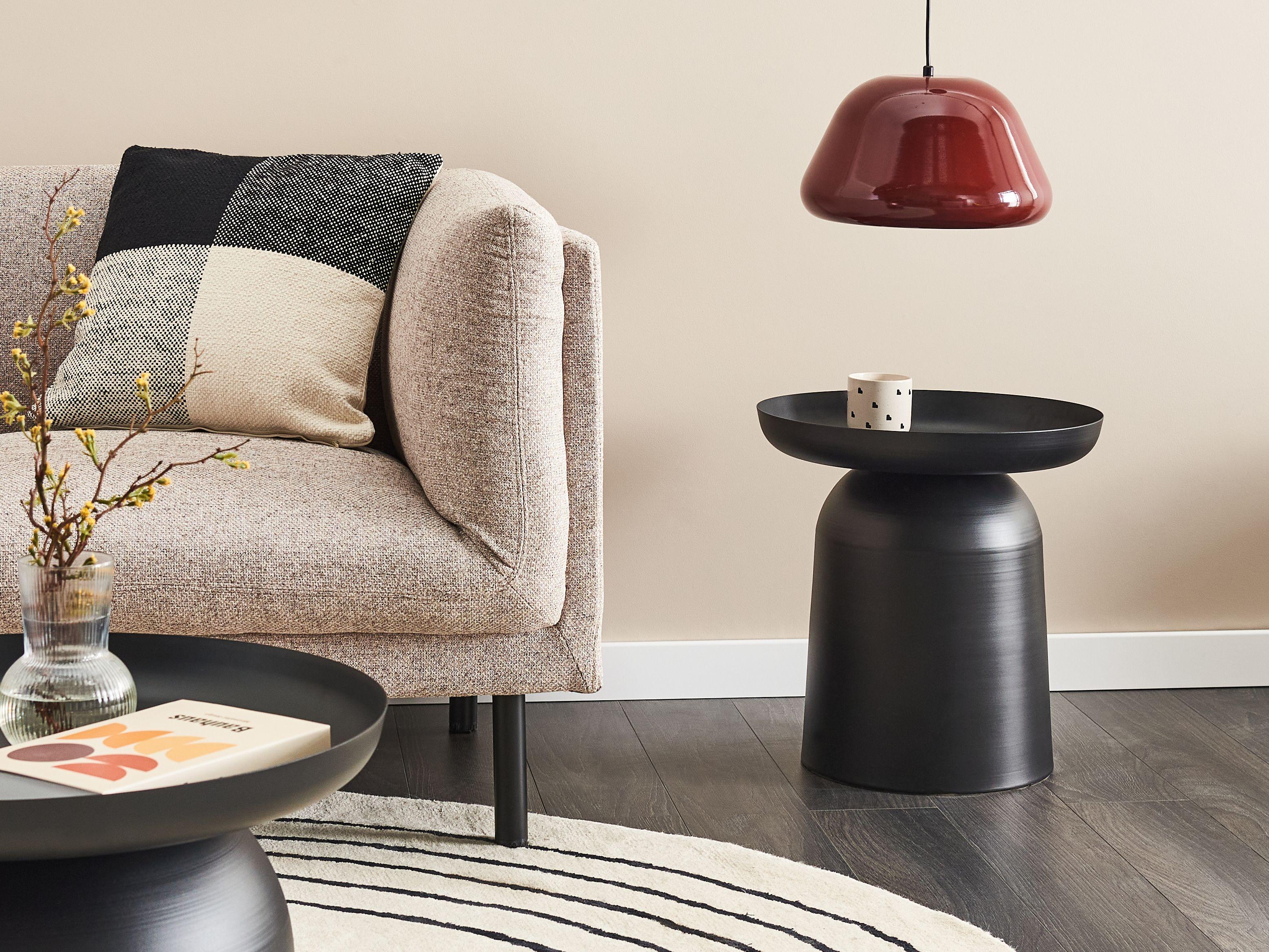 Beliani Table d'appoint en Métal Industriel TORRENS  