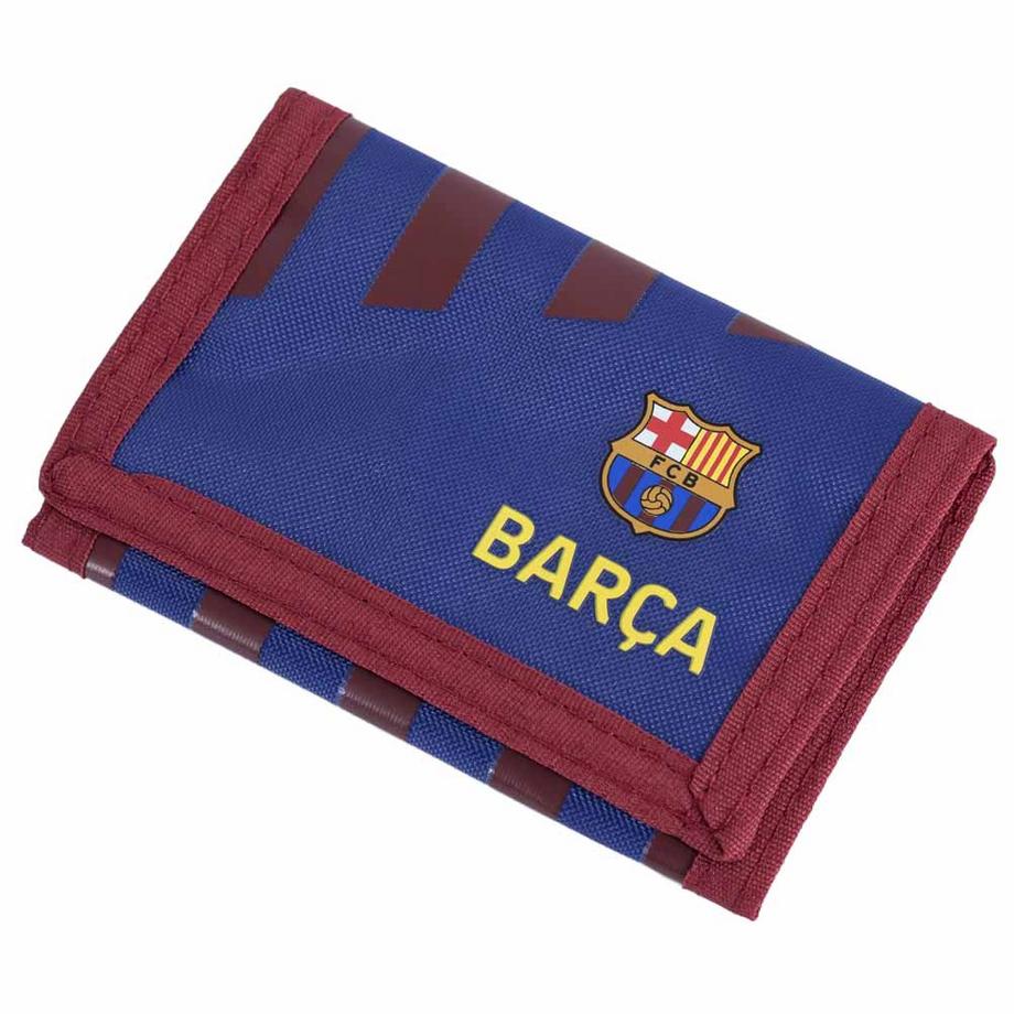 FC Barcelona Portefeuille rayé avec blason FC Barcelone  