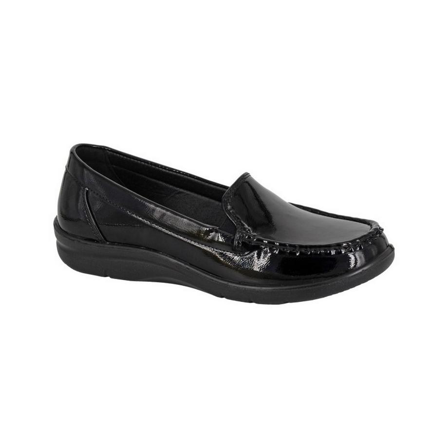 Halbschuhe, Glanzpu
