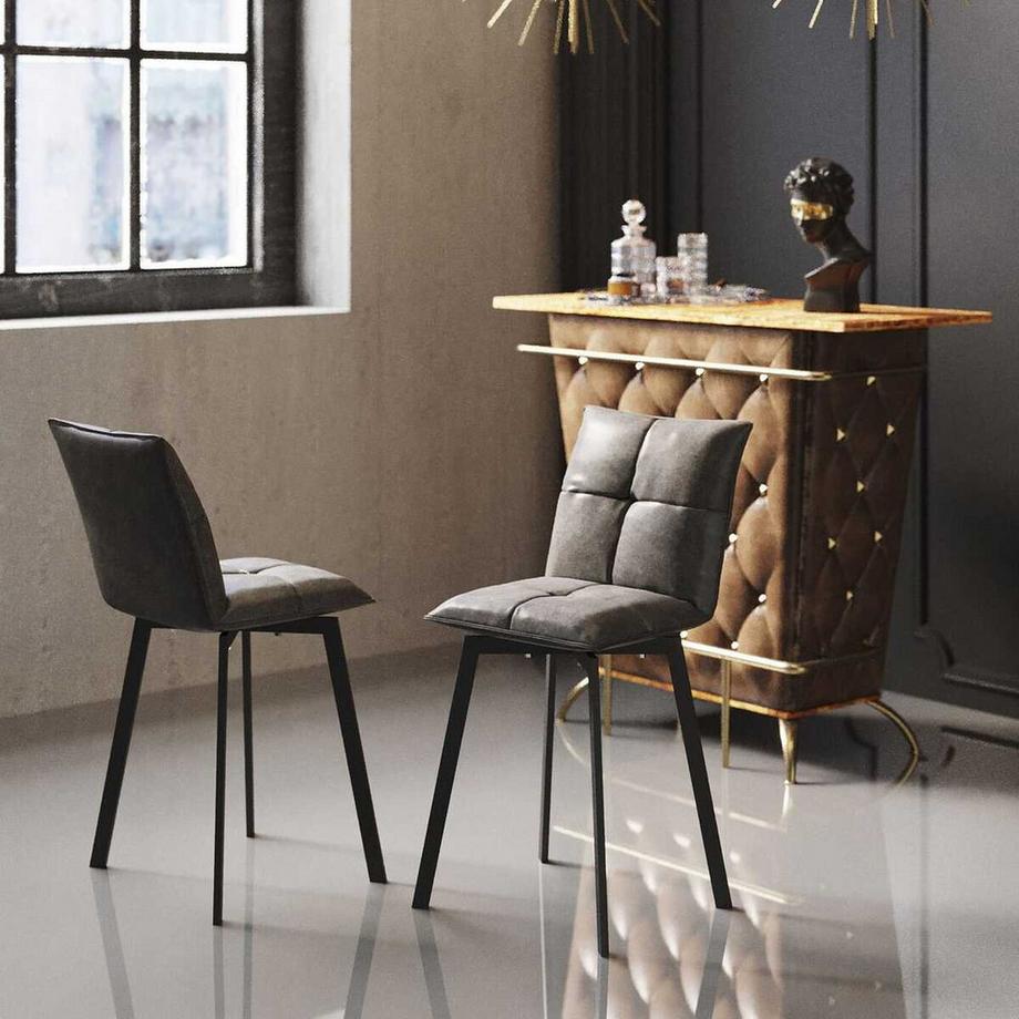 KARE Design Chaise de bar Toronto marron  