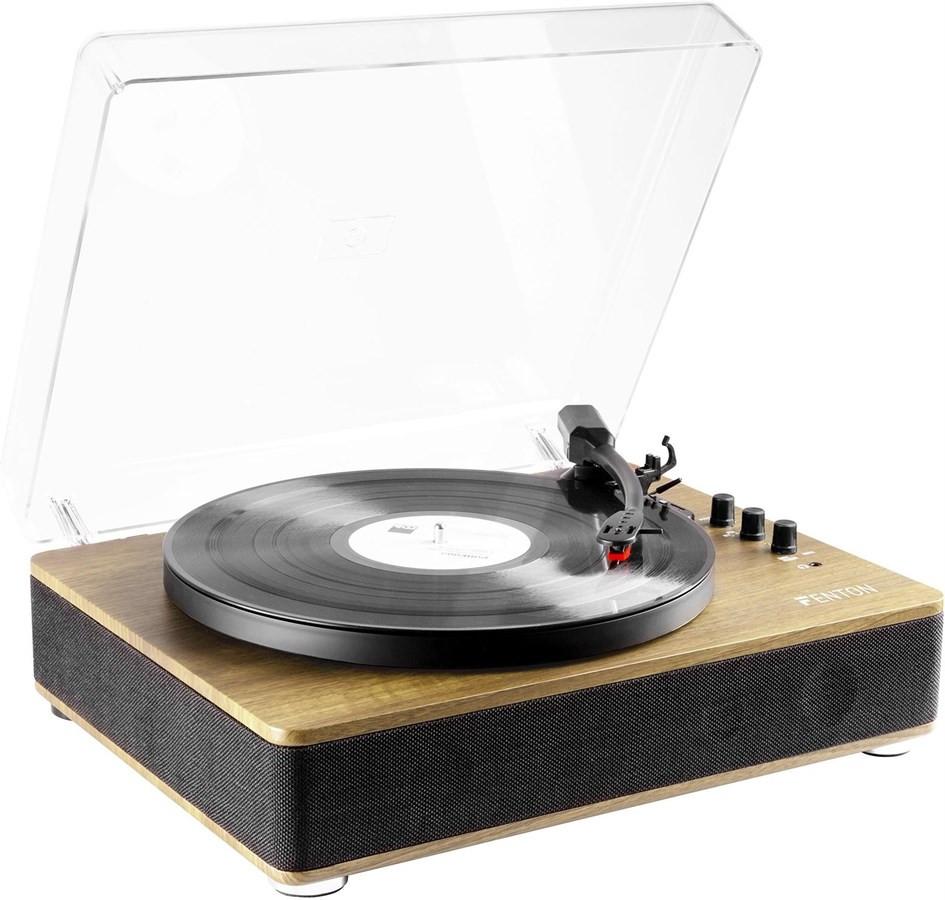 Fenton  RP162LW Plattenspieler HQ, BT, helle Holzoptik 