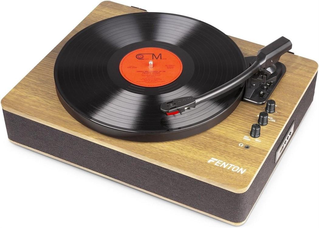 Fenton  RP162LW Plattenspieler HQ, BT, helle Holzoptik 