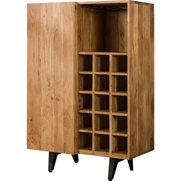 Weinschrank Block Akazie natur 80x120