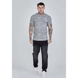 Sik Silk  T-Shirt Rib Knit T-Shirt 