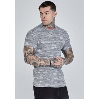 Sik Silk  T-Shirt Rib Knit T-Shirt 