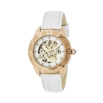 Montre automatique Empress Godiva MOP avec bracelet en cuir