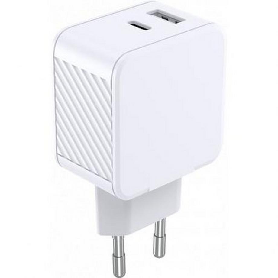 Doppeltes USB-A + USB-C 32W (12+20W) Power Delivery Netzladegerät