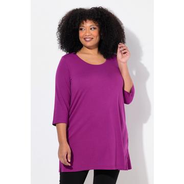 Longshirt, A-Linie, Rundhalsausschnitt, 3/4-Arm