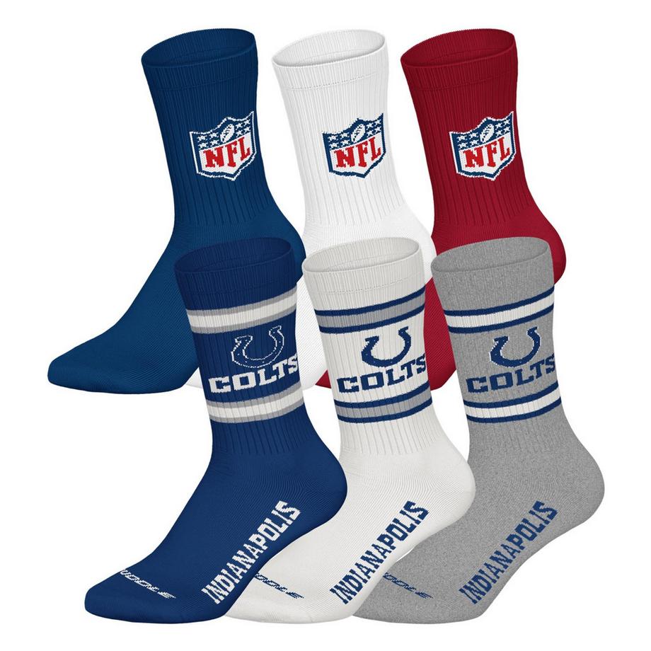 Chaussettes  Pack de 6 Stretch-NFL 6Pack Crew Socks
