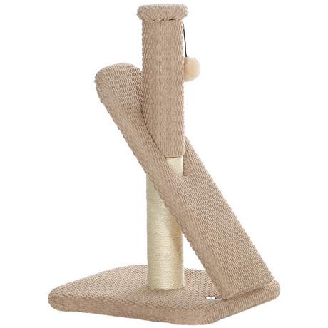 Northio  Tiragraffi, tiragraffi da 54 cm, tiragraffi per gatti in sisal con palla da gioco, tiragraffi per gatti, mobili tiragraffi per gatti, interno, bianco crema 