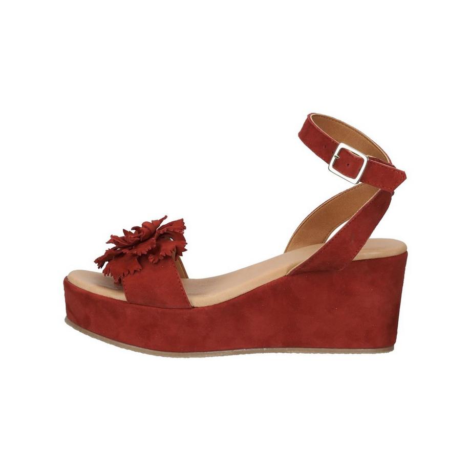 Venturini Milano Plateau Sandalen mit Blüten Detail  