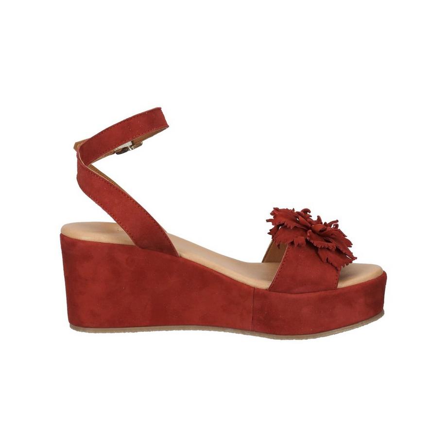 Venturini Milano Plateau Sandalen mit Blüten Detail  