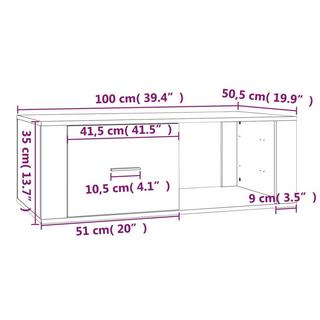 VidaXL Table basse bois d'ingénierie  