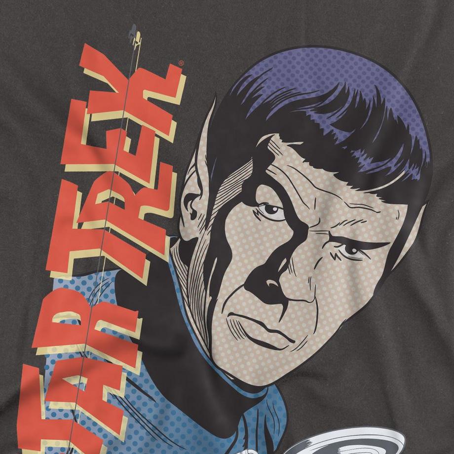 Star Trek T-Shirt a Maniche Lunghe Spock Vintage  