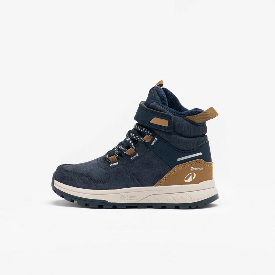 Wasserdichte Winter-Wanderschuhe in Gr. 28 bis 34, SH500 mit Klettband,
