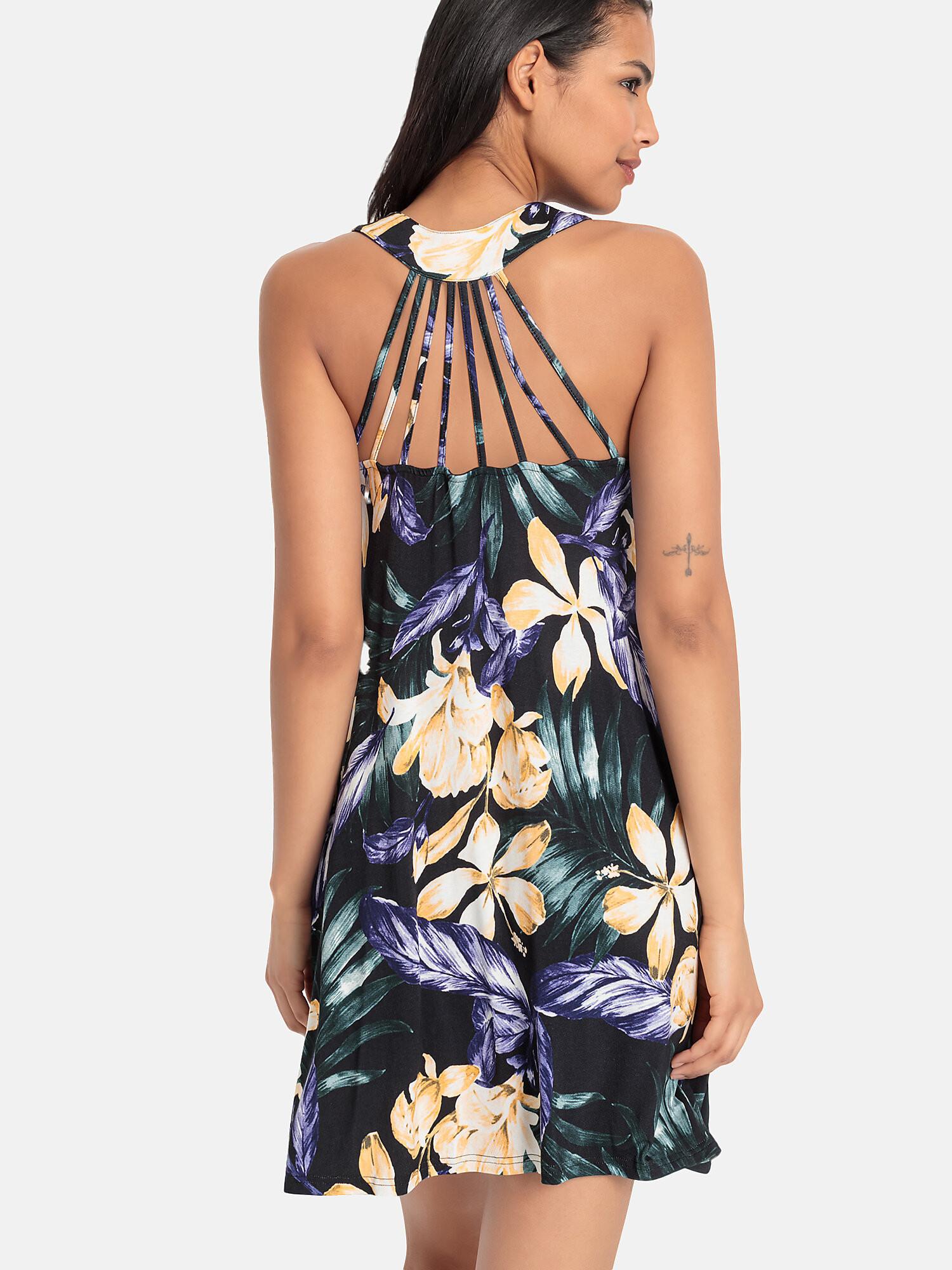 LASCANA  Ärmelloses Strandkleid Tropic 