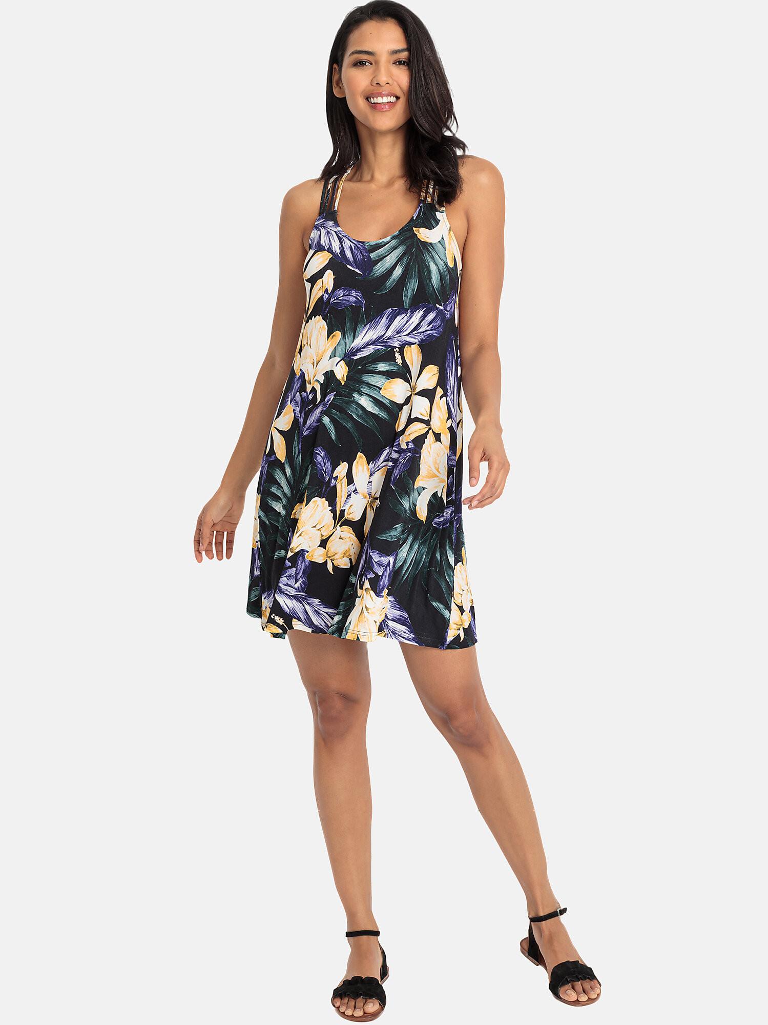 LASCANA  Ärmelloses Strandkleid Tropic 