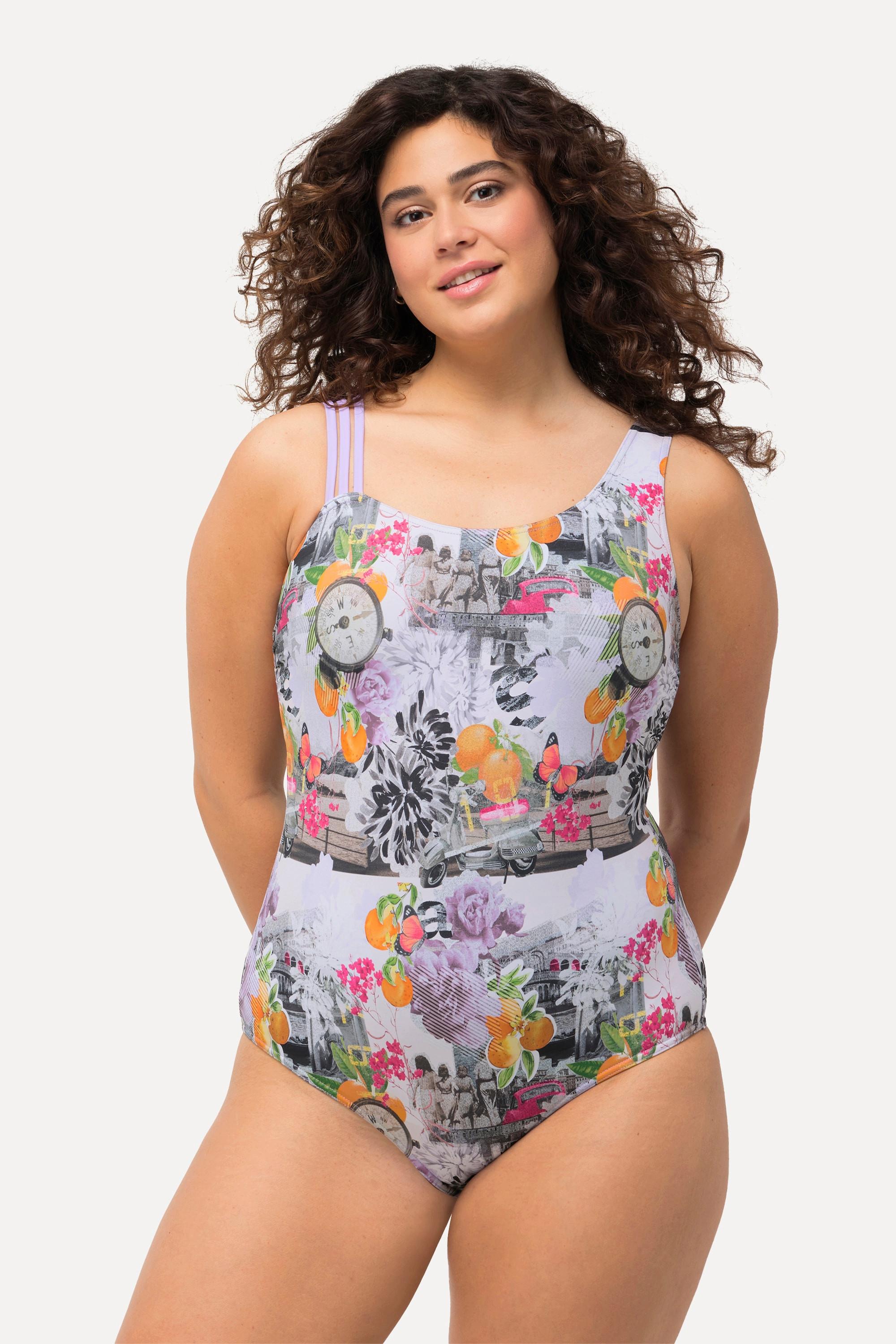 Ulla Popken Maillot de bain Bonnets souples Bretelle triple  