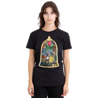 Beauty And The Beast T-Shirt Imprimé Vitrail  