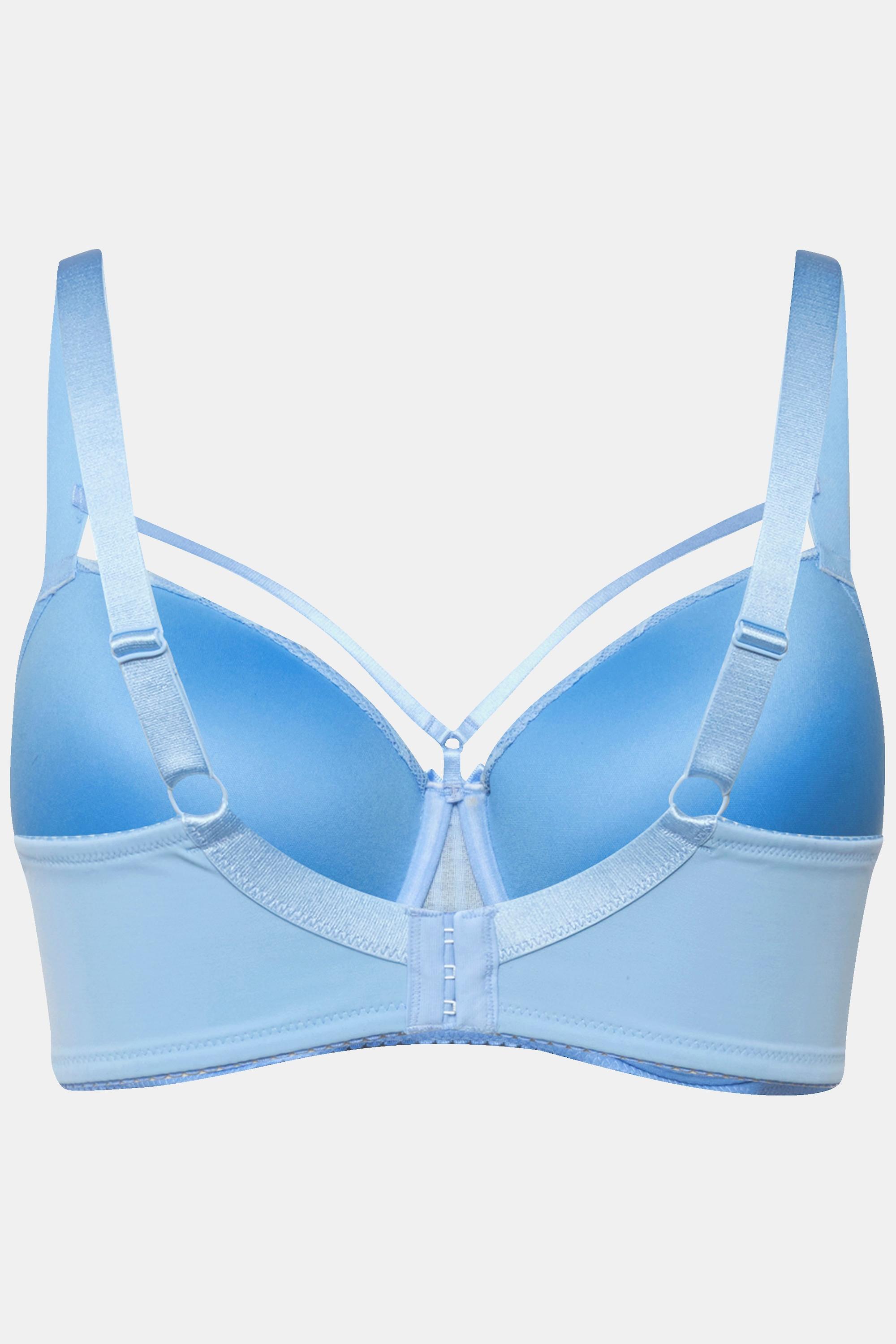 Ulla Popken  Reggiseno con ferretto, pizzo e nastri decorativi, coppa C-D 