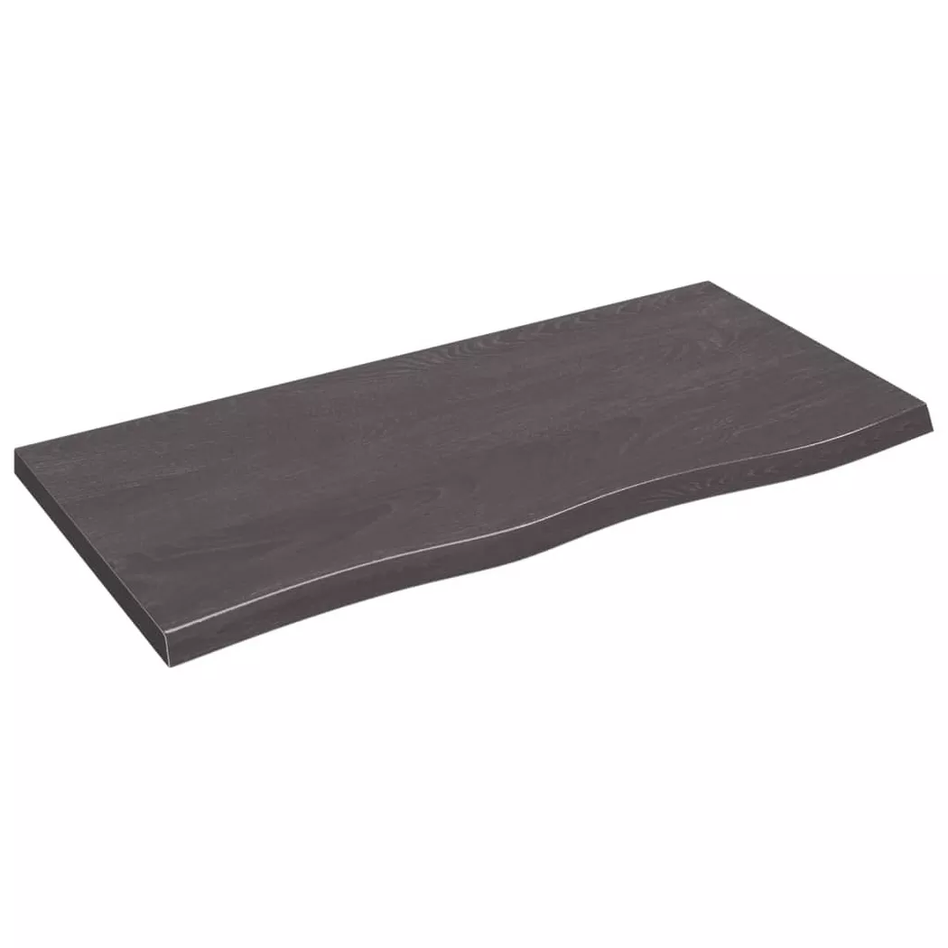 VidaXL - Waschtischplatte eichenholz, One Size, Grau