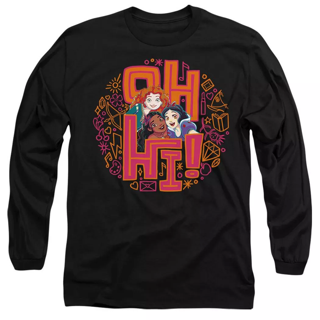 Disney PRINCESS - Oh Hi! TShirt, für Damen, Schwarz, Größe S