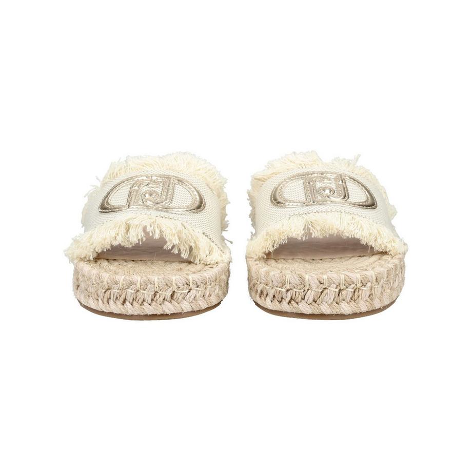 LIU JO Pantofole con frange e suola espadrille  