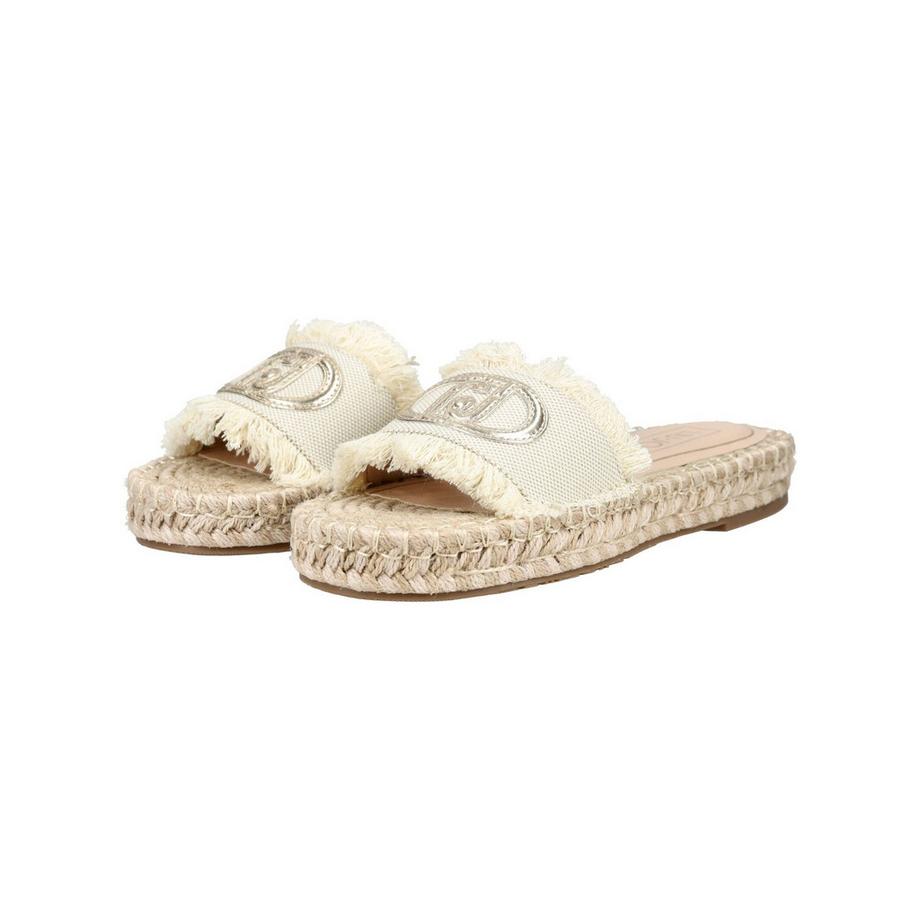 LIU JO Pantofole con frange e suola espadrille  
