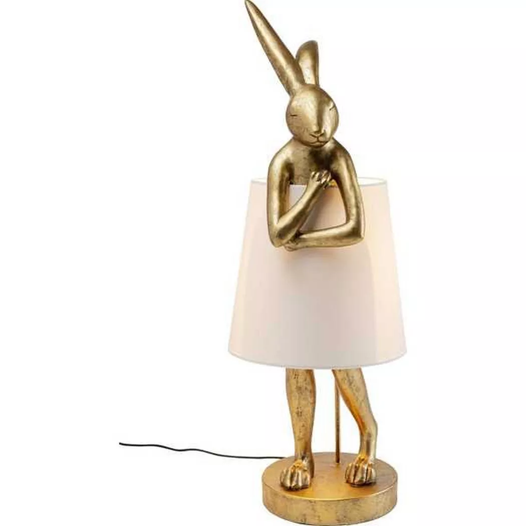 KARE Design - Tischleuchte Animal Rabbit Gold 88cm, One Size, Multicolor