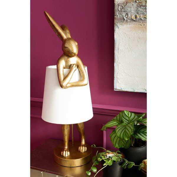 KARE Design Lampe de table Animal Rabbit Gold 88cm  