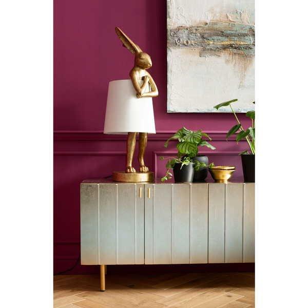KARE Design Tischleuchte Animal Rabbit Gold 88cm  