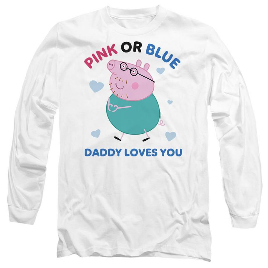 T-ShirtManches Longues Pink Or Blue Daddy Loves You