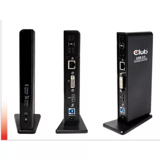 Club3D  USB Gen1 Type A Dual Display Docking Station 