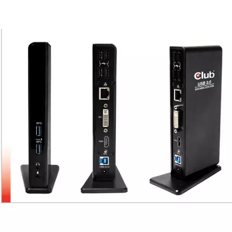 Club3D  USB Gen1 Type A Dual Display Docking Station 