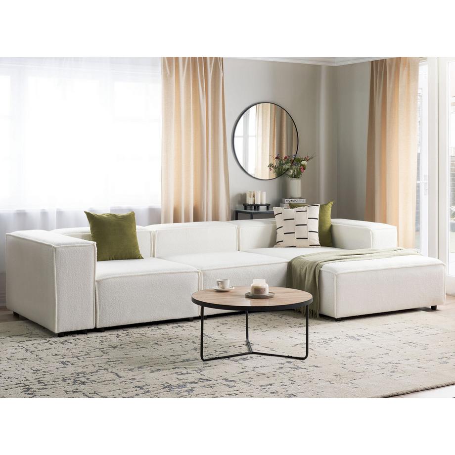 Beliani Chaiselounge (L) aus Bouclé Modern APRICA  