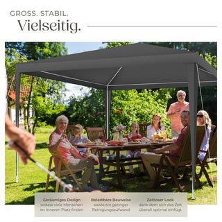 Tectake Pavillon BARINAS 3 x 3 m avec système d'emboîtement  