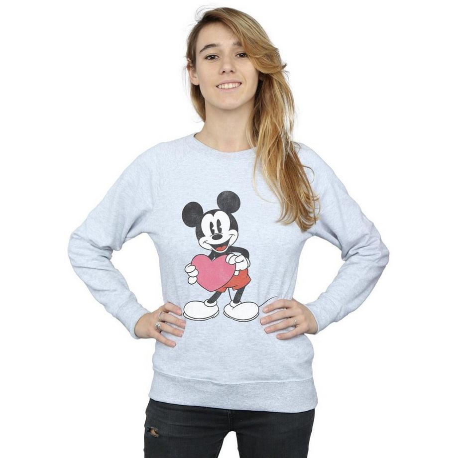 Disney Mickey Mouse Coeur Imprimé Sweatshirt  