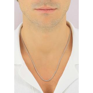 MUAU Schmuck  Collier Zopf Weissgold 750, 2.1mm, 38cm 