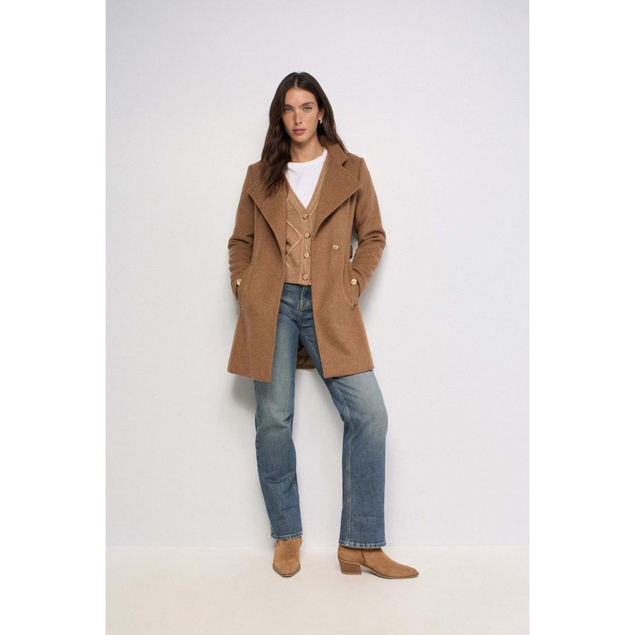 Salsa Manteau en laine avec détail boutonné  
