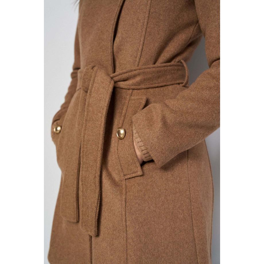 Salsa Manteau en laine avec détail boutonné  