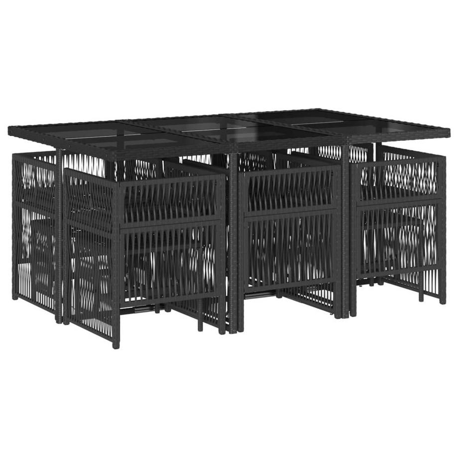 VidaXL set da pranzo da giardino Polirattan  