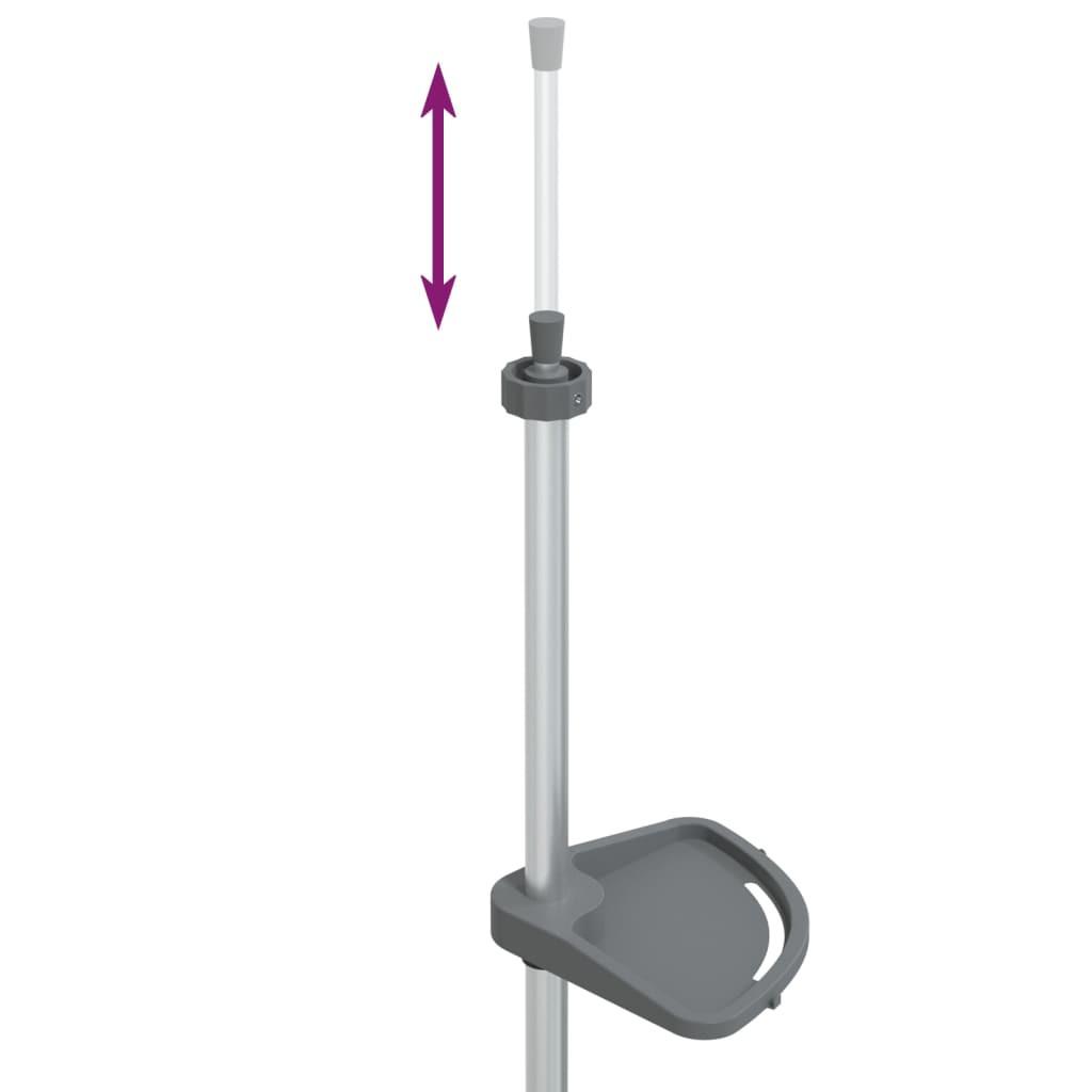 VidaXL Étagère d'angle de douche aluminium  