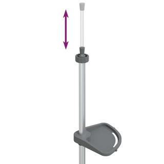 VidaXL Étagère d'angle de douche aluminium  