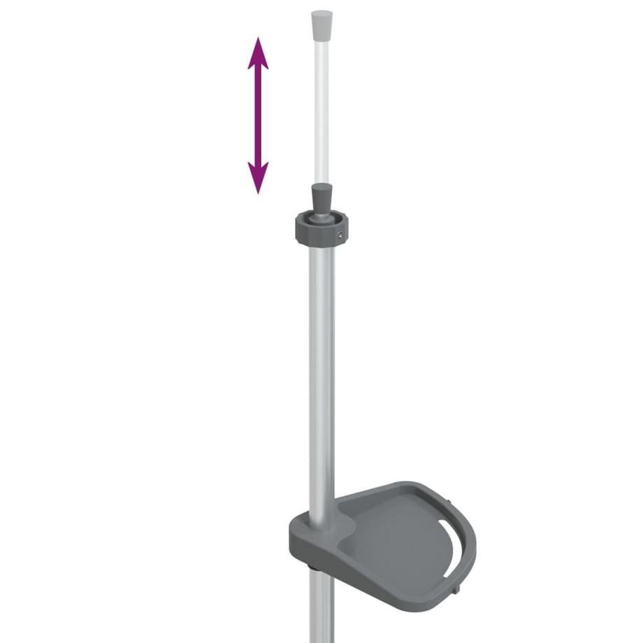 VidaXL scaffale angolare per doccia  