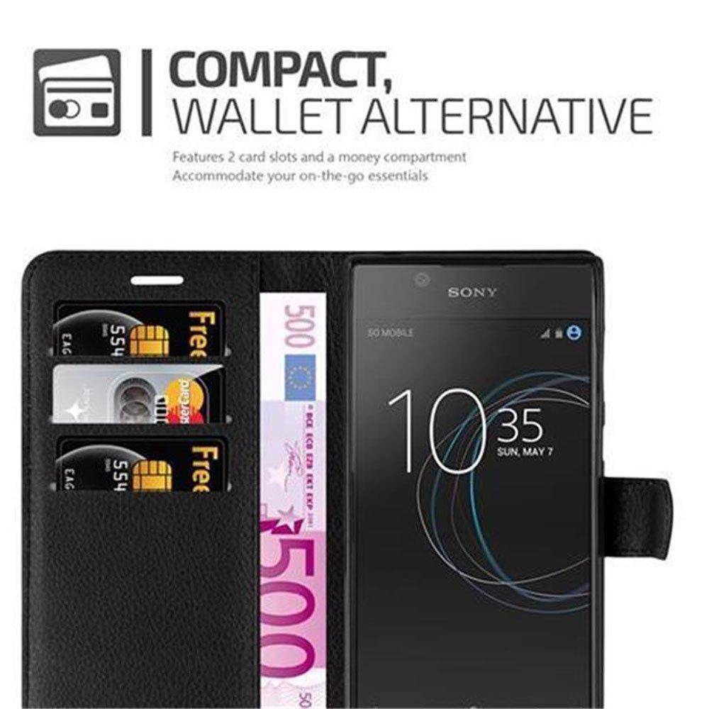 Cadorabo  Housse compatible avec Sony Xperia L1 - Coque de protection avec fermeture magnétique, fonction de support et compartiment pour carte 