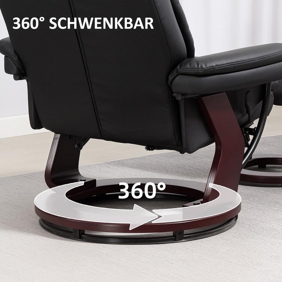 HOMCOM Relaxsessel mit Hocker  