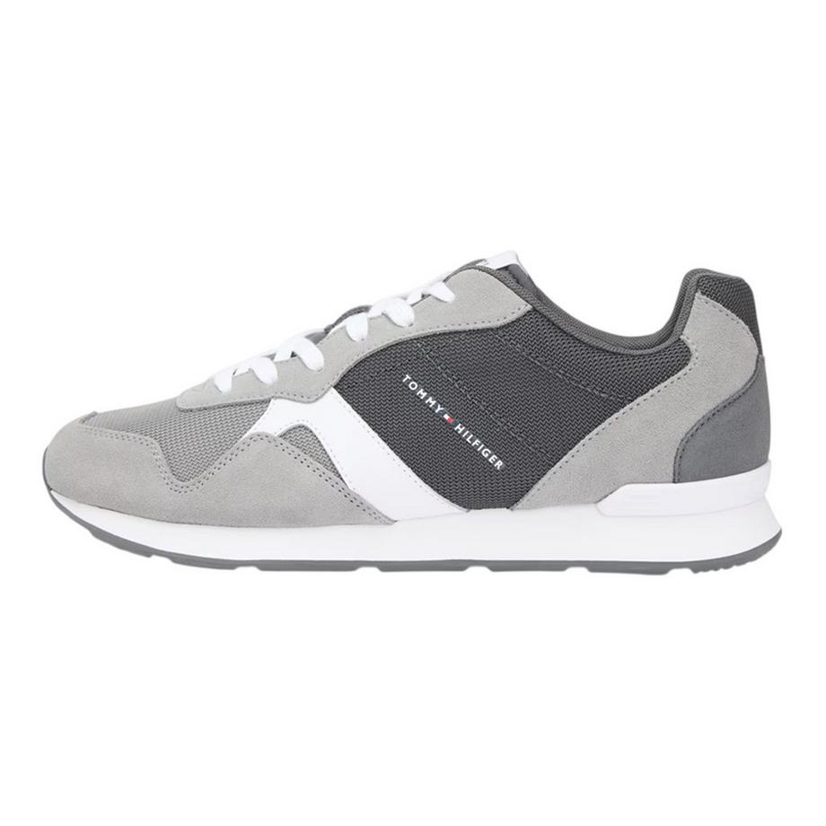 TOMMY HILFIGER Niedrig Geschnittene Flache Leder Sneaker  