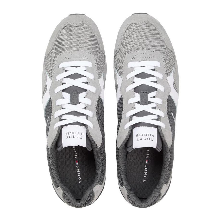 TOMMY HILFIGER Niedrig Geschnittene Flache Leder Sneaker  